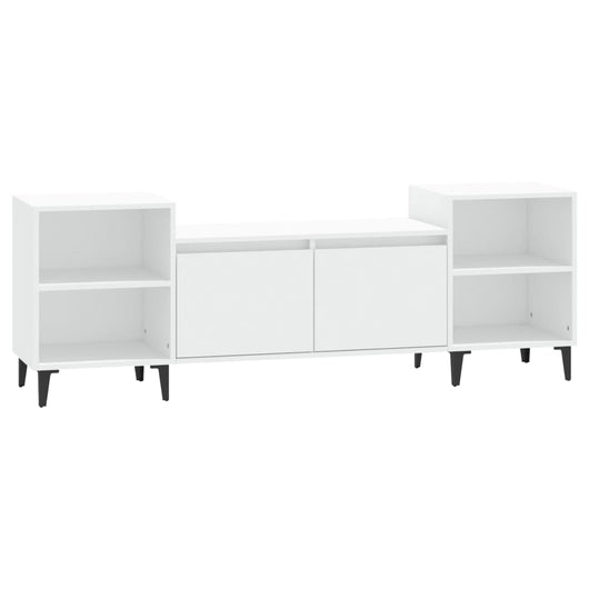 Mobile Porta TV Bianco 160x35x55 cm in Legno Multistrato 821196