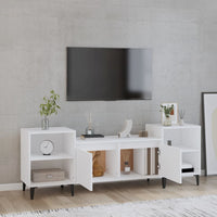 Mobile Porta TV Bianco 160x35x55 cm in Legno Multistrato 821196