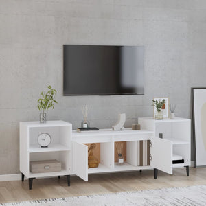 Mobile Porta TV Bianco 160x35x55 cm in Legno Multistrato 821196
