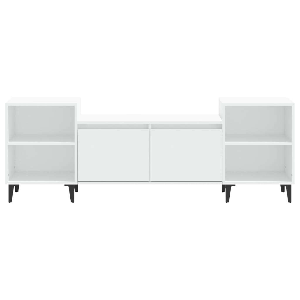Mobile Porta TV Bianco 160x35x55 cm in Legno Multistrato 821196