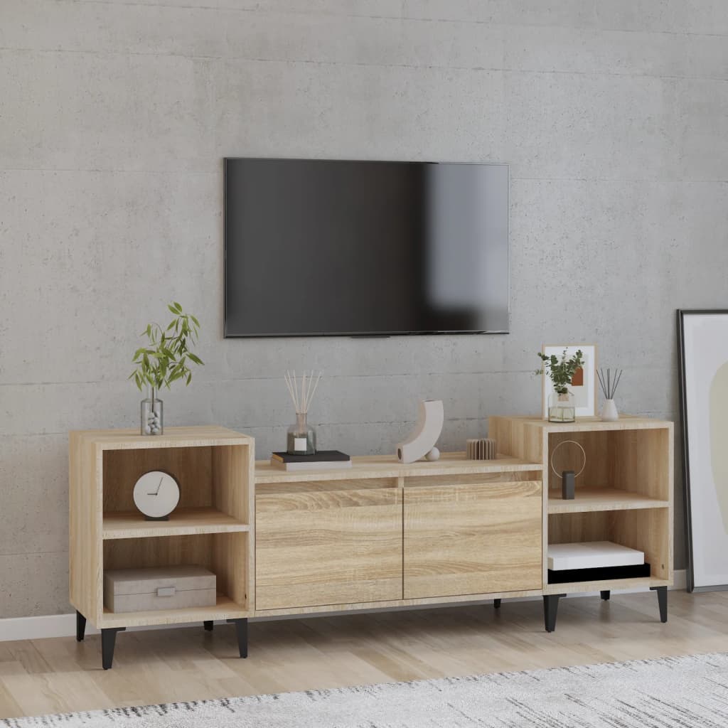 Mobile Porta TV Rovere Sonoma 160x35x55 cm Legno Multistrato 821199