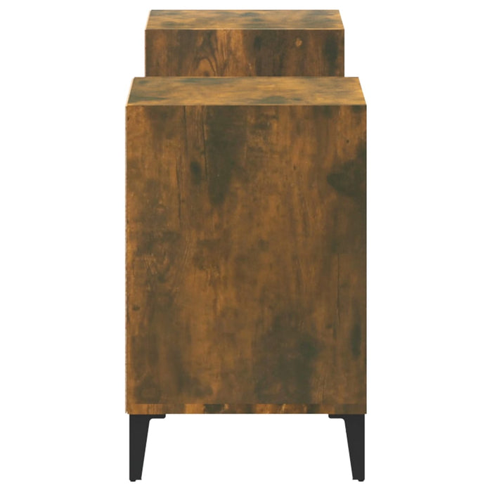 Mobile TV Rovere Fumo 160x35x55 cm in Legno Multistrato 821201