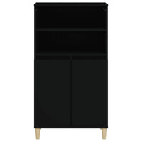 Credenza Nera 60x36x110 cm in Legno Multistrato 821221