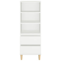 Credenza Bianco 40x36x110 cm in Legno Multistrato 821236