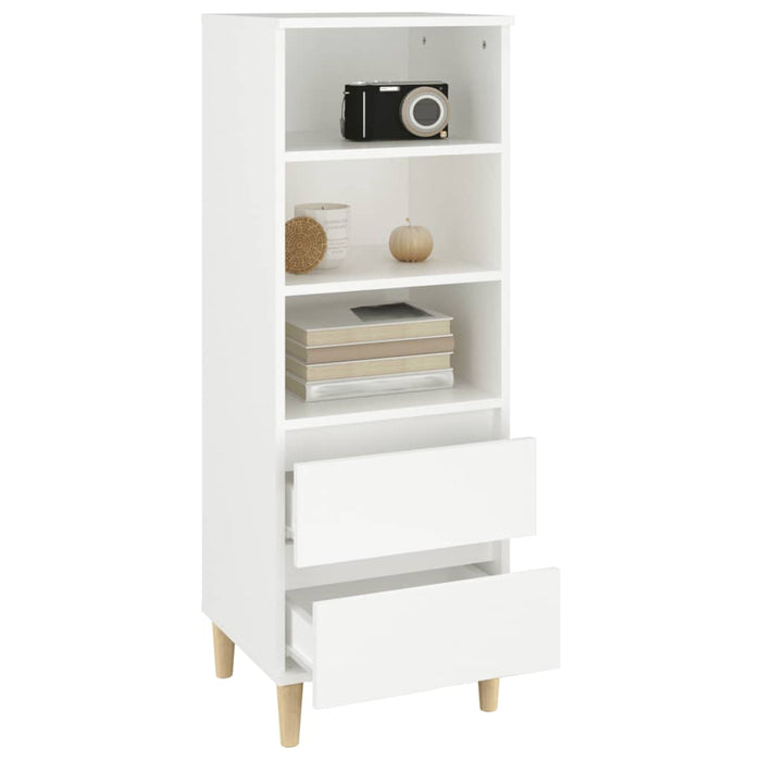 Credenza Bianco 40x36x110 cm in Legno Multistrato 821236
