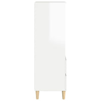 Credenza cassettiera cassettiera mobile contenitore organizer cucina soggiorno soggiorno lucido 40 x 36 x 110 cm derivati ​​del legno bianco 02_0032975