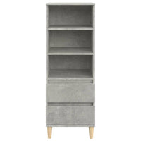 Credenza Grigio Cemento 40x36x110 cm in Legno Multistrato 821240