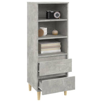 Credenza Grigio Cemento 40x36x110 cm in Legno Multistrato 821240