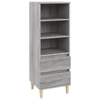 Credenza Grigio Sonoma 40x36x110 cm in Legno Multistrato 821242
