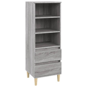 Credenza Grigio Sonoma 40x36x110 cm in Legno Multistrato 821242