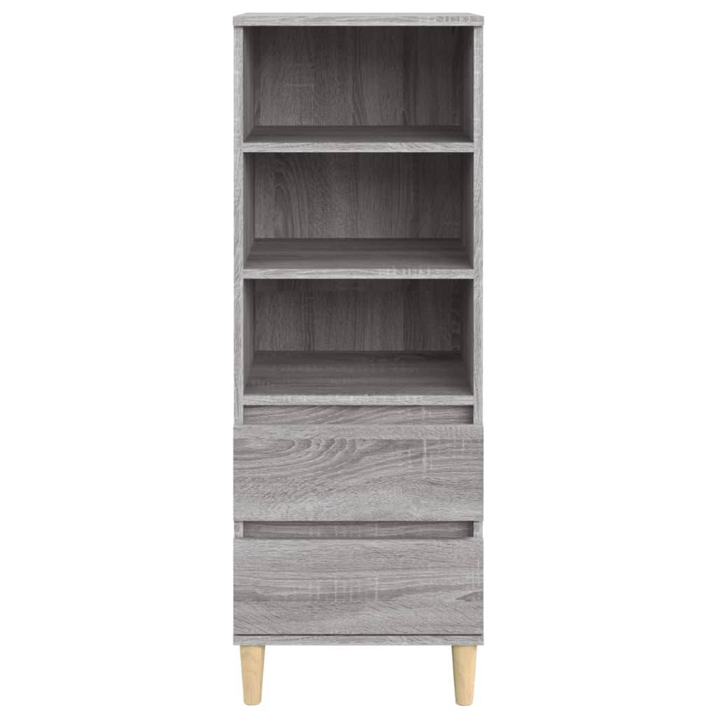 Credenza Grigio Sonoma 40x36x110 cm in Legno Multistrato 821242