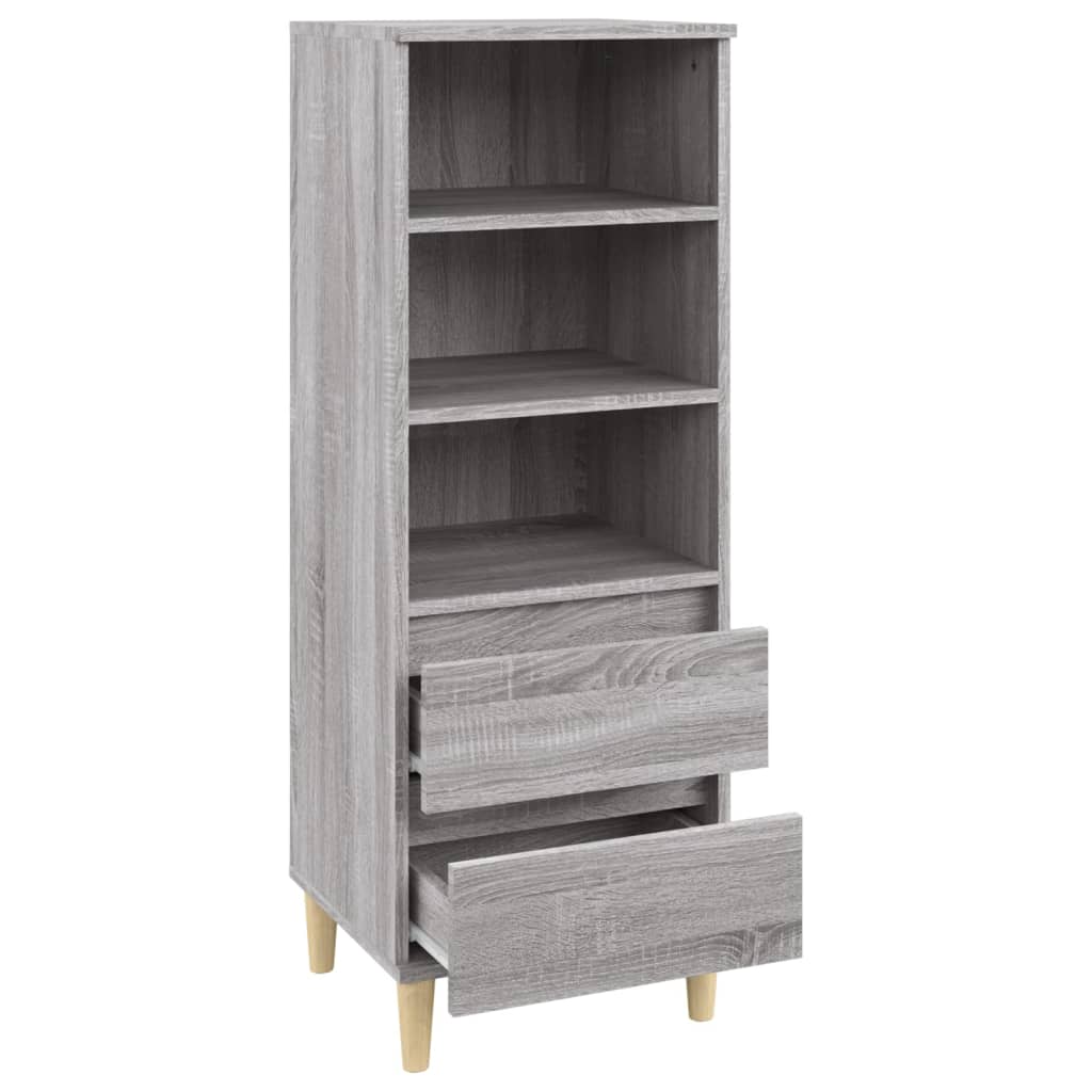 Credenza Grigio Sonoma 40x36x110 cm in Legno Multistrato 821242