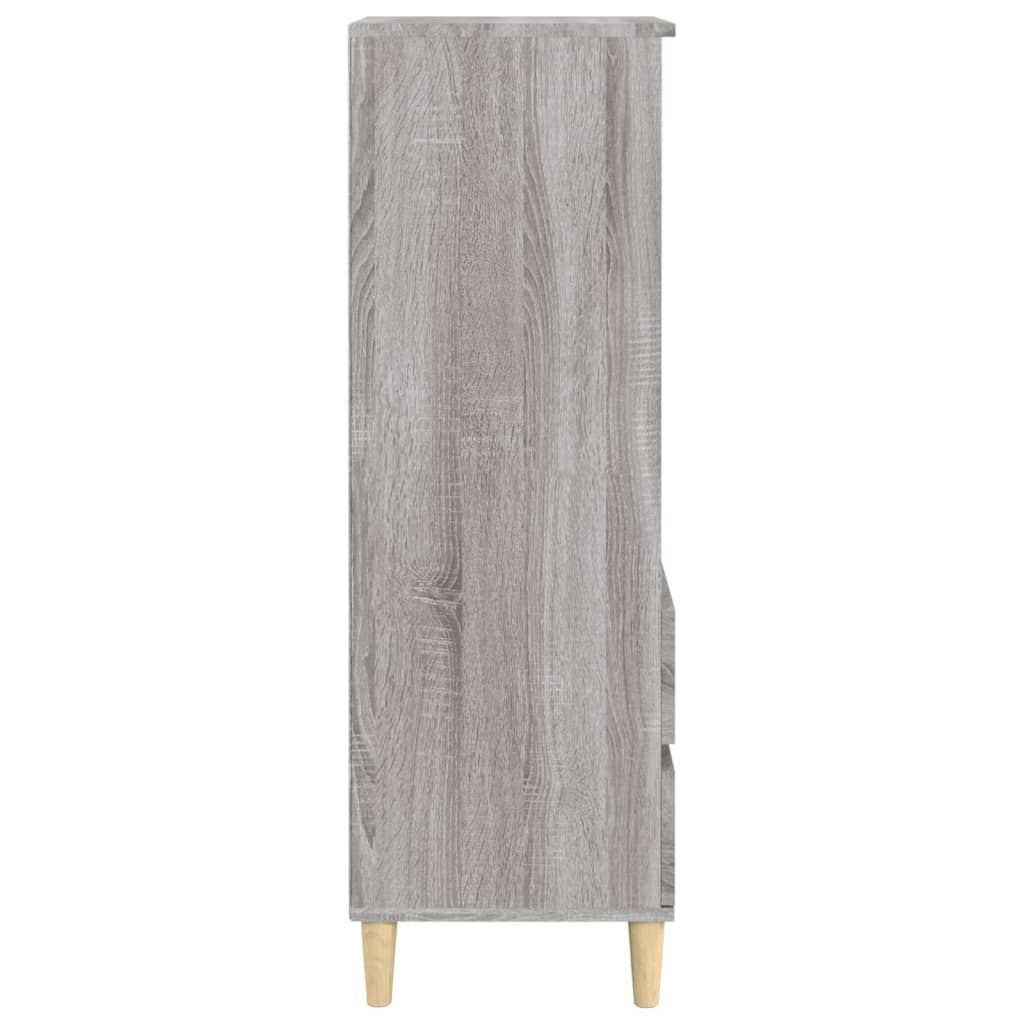 Credenza Grigio Sonoma 40x36x110 cm in Legno Multistrato 821242