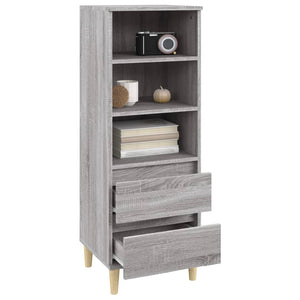 Credenza Grigio Sonoma 40x36x110 cm in Legno Multistrato 821242