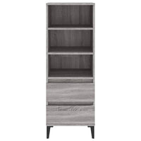 Credenza Grigio Sonoma 40x36x110 cm in Legno Multistrato cod mxl 26116