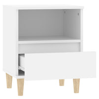 Comodini 2 pz in Bianco 40x35x50 cm 821795