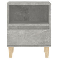 Comodino Grigio Cemento 40x35x50 cm 821802