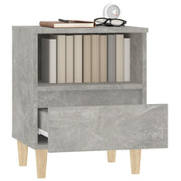 Comodini 2 pz Grigio Cemento 40x35x50 cm 821803