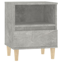 Comodini 2 pz Grigio Cemento 40x35x50 cm 821803
