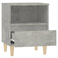 Comodini 2 pz Grigio Cemento 40x35x50 cm 821803