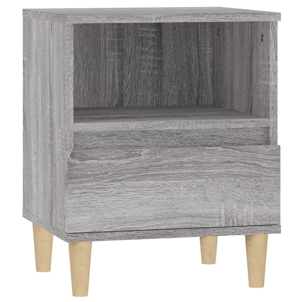 Comodino 2 pz Grigio Sonoma 40x35x50 cm cod mxl 30025