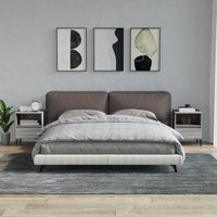 Comodino 2 pz Grigio Sonoma 40x35x50 cm 821823