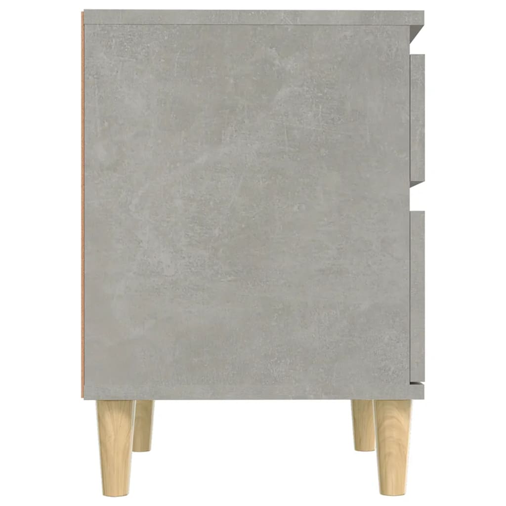 Comodino Grigio Cemento 40x35x50 cm 821834