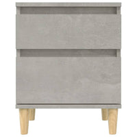 Comodini 2 pz Grigio Cemento 40x35x50 cm cod mxl 33260