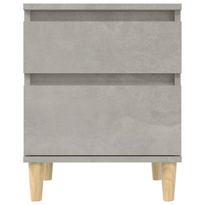 Comodini 2 pz Grigio Cemento 40x35x50 cm cod mxl 33260