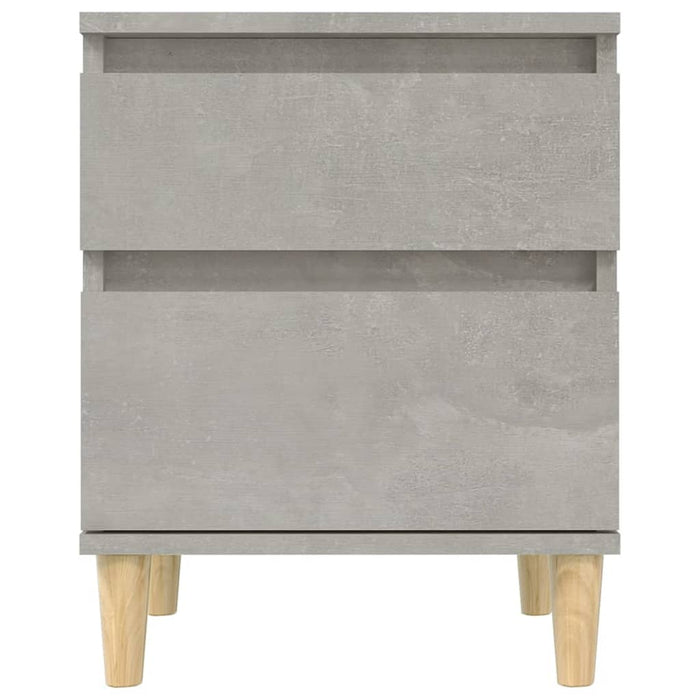 Comodini 2 pz Grigio Cemento 40x35x50 cm cod mxl 33260