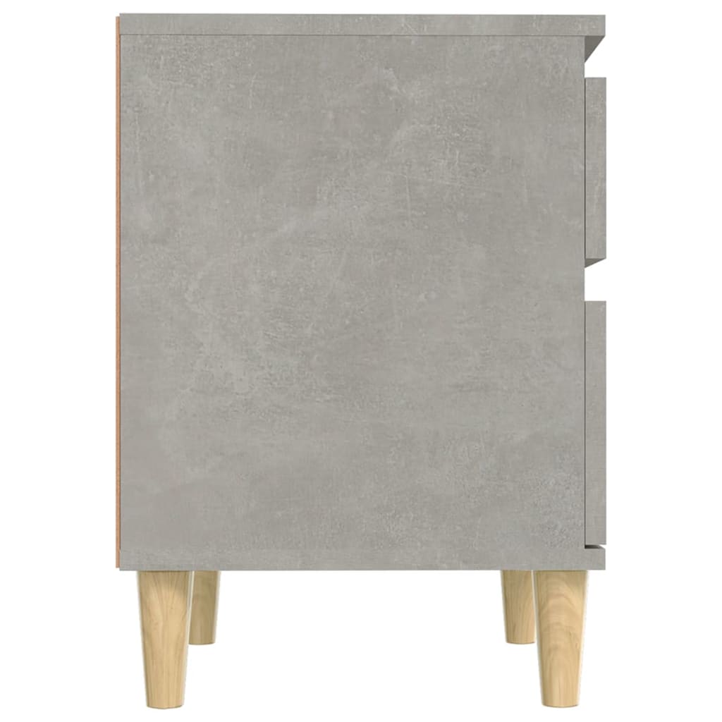 Comodini 2 pz Grigio Cemento 40x35x50 cm cod mxl 33260
