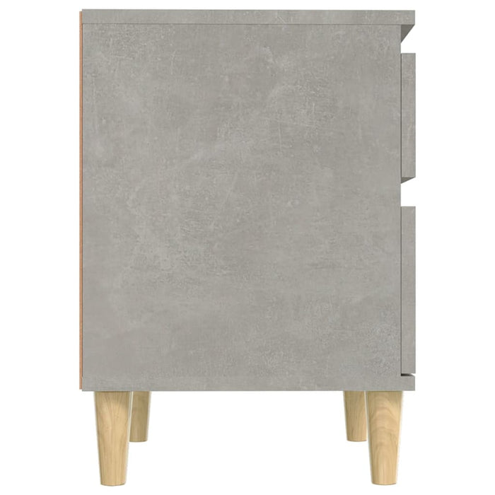 Comodini 2 pz Grigio Cemento 40x35x50 cm cod mxl 33260