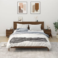 Comodini 2 pz Rovere Marrone 40x35x50 cm 821841