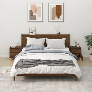 Comodini 2 pz Rovere Marrone 40x35x50 cm 821841