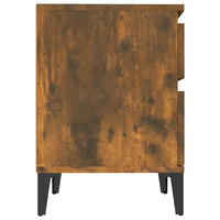 Comodino-Tavolino da notte Rovere Fumo 40x35x50 cm 489994