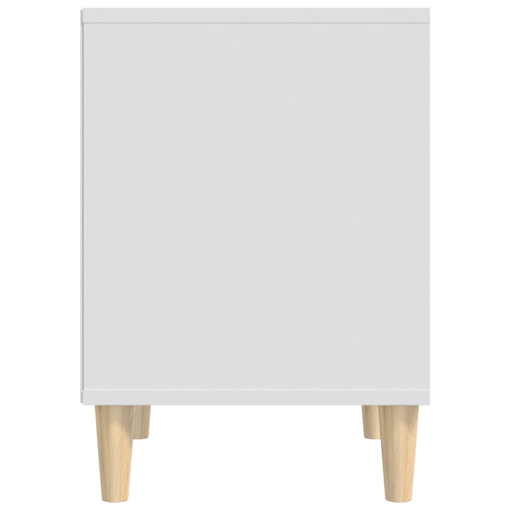 Comodino Bianco 40x35x50 cm in Legno Multistrato 821858