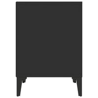 Comodino Nero 40x35x50 cm 821876