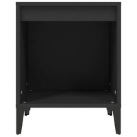 Comodini 2 pz Nero 40x35x50 cm 821877