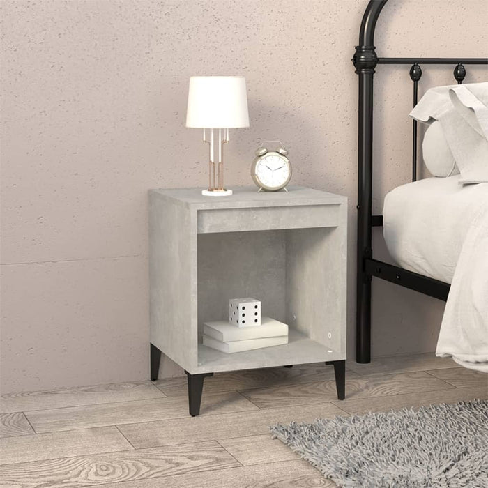 Comodino Grigio Cemento 40x35x50 cmcod mxl 103755