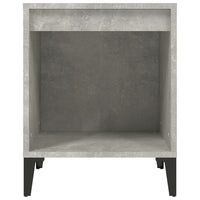 Comodini 2 pz Grigio Cemento 40x35x50 cm 821883