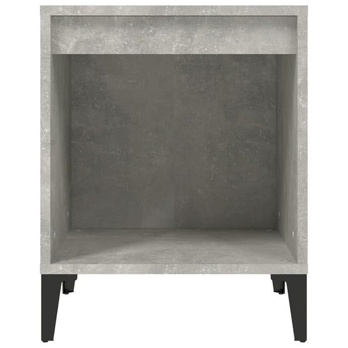Comodini 2 pz Grigio Cemento 40x35x50 cm 821883