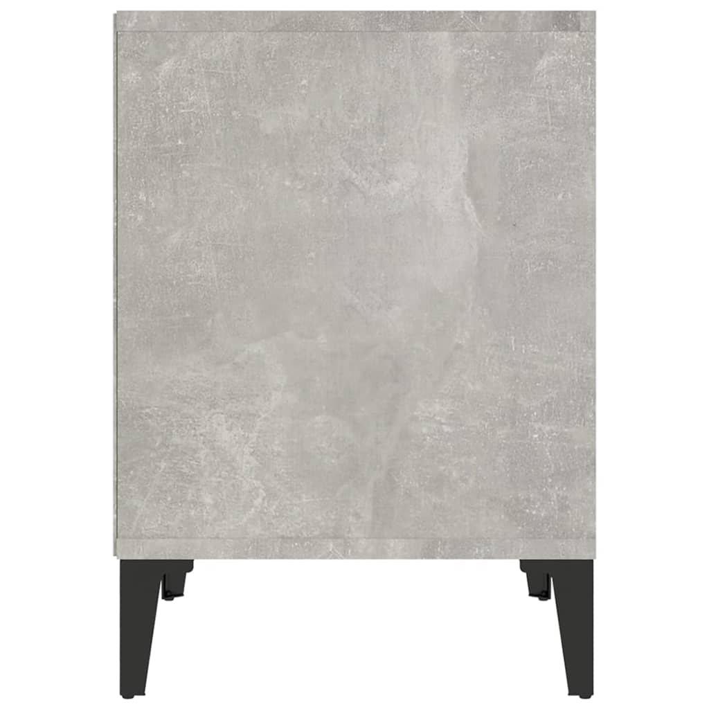 Comodini 2 pz Grigio Cemento 40x35x50 cm 821883