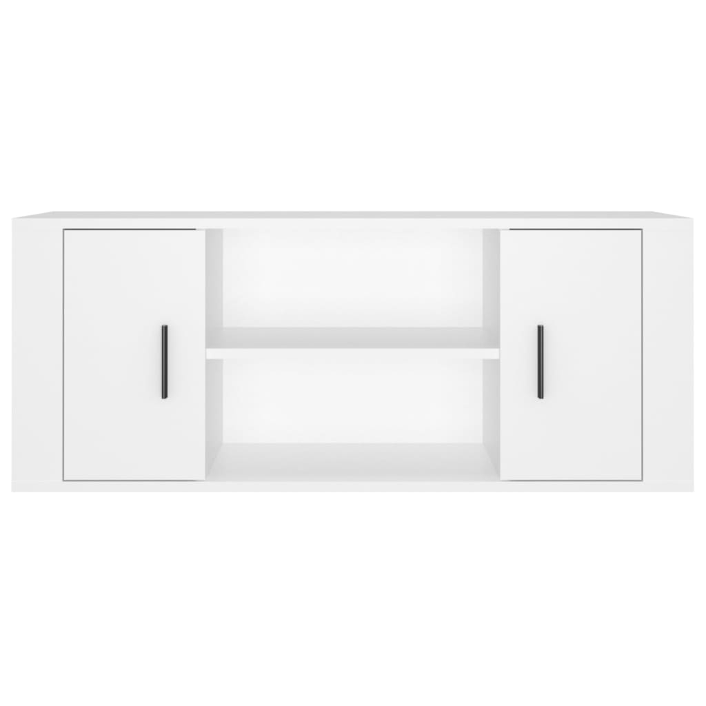 Mobile Porta TV-Mobile per TV-Credenza TV Bianco 100x35x40 cm in Legno Multistrato 255109