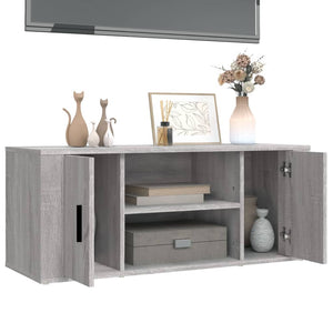 Mobile TV Grigio Sonoma 100x35x40 cm in Legno Multistrato cod mxl 26168