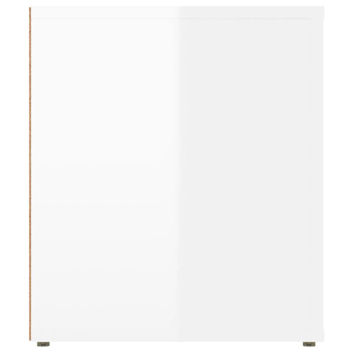 Mobile Porta TV Bianco Lucido 100x35x40 cm in Legno Multistrato cod mxl 25844