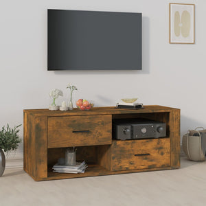 Mobile TV-Credenza per TV-Console TV Rovere Fumo 100x35x40 cm in Legno Multistrato 621754
