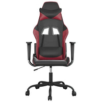 Sedia Gaming Nero e Rosso Vino in Similpelle 3143648