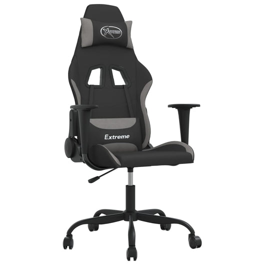 Sedia da Gaming Nero e Grigio Chiaro in Tessuto 3143712