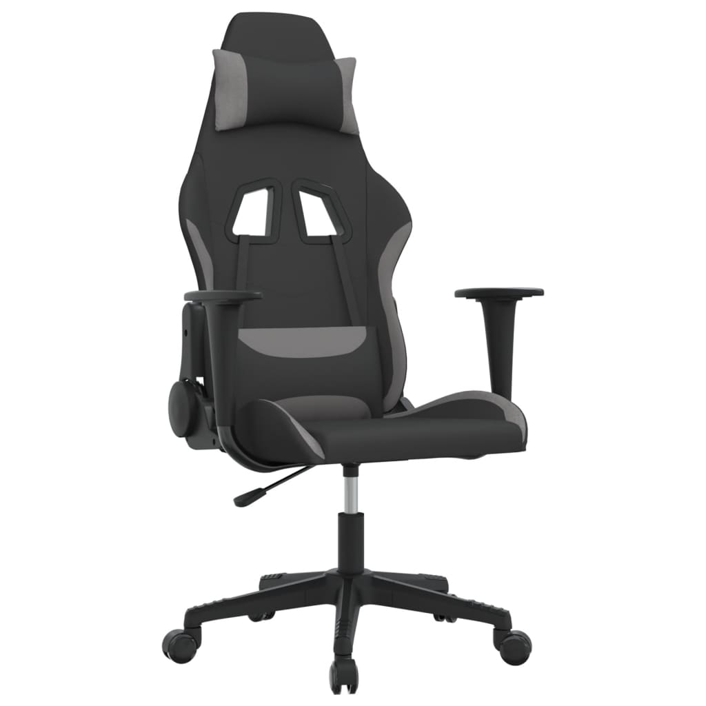 Sedia da Gaming Nero e Grigio Chiaro in Tessuto 3143734