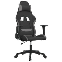 Sedia da Gaming Nero e Grigio Chiaro in Tessuto 3143734